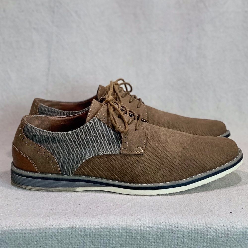 La Milano Canvas Oxfords Mens Size 9.5M - Picture 3 of 16